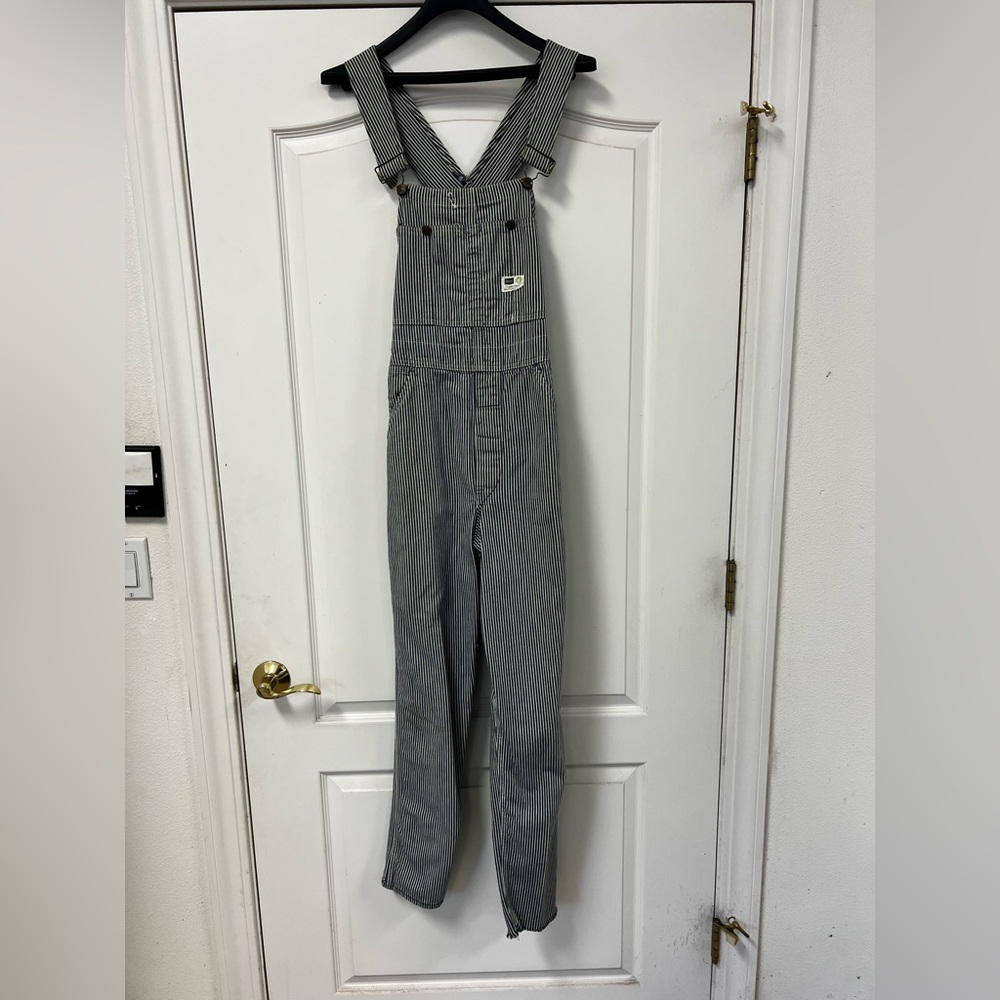 Men’s Vintage Hickory Striped Sears Bib Overalls